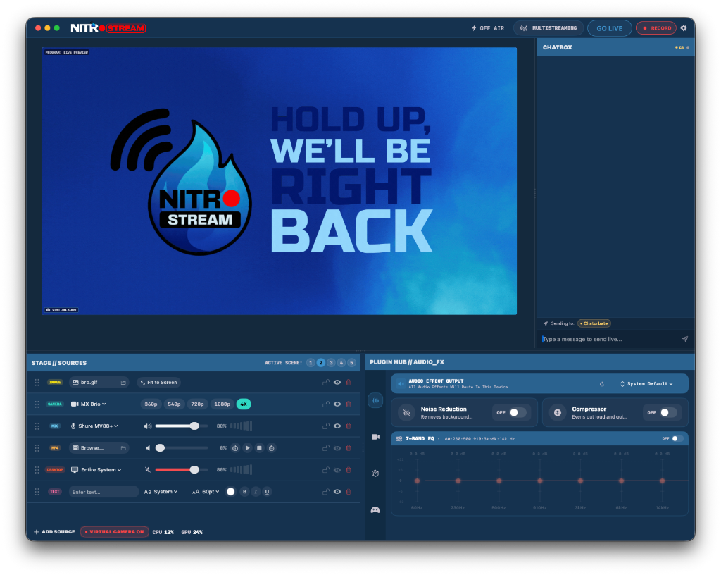 NitroStream app