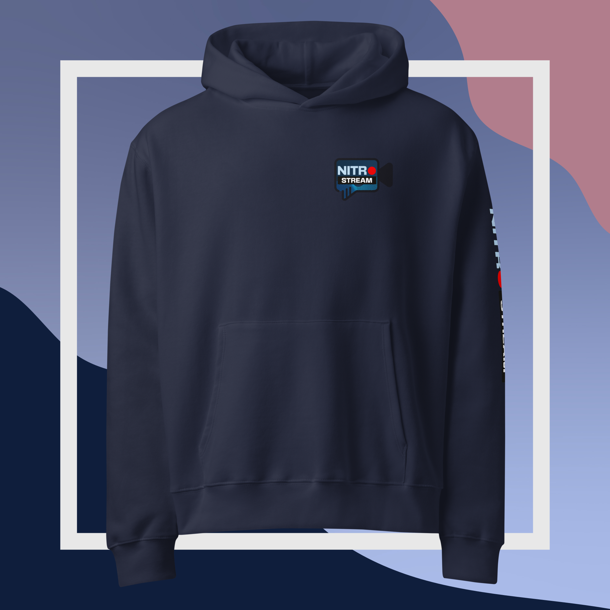 Oversized Heavyweight Hoodie in navy